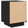 Mesas de Noche con Luces LED 2 pcs Negro Roble 45x40x55 cm de , Mesitas de noche - Ref: Foro24-863062, Precio: 143,05 €, Desc...
