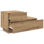 Costurero con luces LED Roble Artesanal 100x36x49 cm de , Mesitas de noche - Ref: Foro24-863064, Precio: 82,18 €, Descuento: %