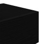 Mesita de Noche con Luces LED Roble Negro 70x36x40.5 cm de , Mesitas de noche - Ref: Foro24-863065, Precio: 86,22 €, Descuent...