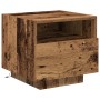 Cabinet de Noche con Luces LED Madera Vieja 40x39x37 cm de , Mesitas de noche - Ref: Foro24-863066, Precio: 60,29 €, Descuent...