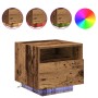 Cabinet de Noche con Luces LED Madera Vieja 40x39x37 cm de , Mesitas de noche - Ref: Foro24-863066, Precio: 60,29 €, Descuent...