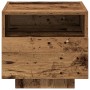 Cabinet de Noche con Luces LED Madera Vieja 40x39x37 cm de , Mesitas de noche - Ref: Foro24-863066, Precio: 60,29 €, Descuent...