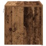 Mesa de Noche con LED Montada en la Pared de Madera Vieja 50x39x41 cm de , Mesitas de noche - Ref: Foro24-863072, Precio: 65,...