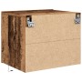 Mesa de Noche con LED Montada en la Pared de Madera Vieja 50x39x41 cm de , Mesitas de noche - Ref: Foro24-863072, Precio: 65,...