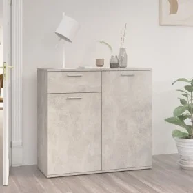 Concrete gray plywood sideboard 80x36x75 cm by vidaXL, Sideboards - Ref: Foro24-805774, Price: 88,87 €, Discount: %