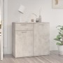 Aparador de madera contrachapada gris hormigón 80x36x75 cm de vidaXL, Aparadores - Ref: Foro24-805774, Precio: 86,89 €, Descu...