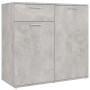 Aparador de madera contrachapada gris hormigón 80x36x75 cm de vidaXL, Aparadores - Ref: Foro24-805774, Precio: 86,89 €, Descu...