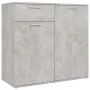 Concrete gray plywood sideboard 80x36x75 cm by vidaXL, Sideboards - Ref: Foro24-805774, Price: 88,87 €, Discount: %