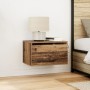 Cabinet de Noche con LED Montado en la Pared Madera Vieja 50x36x30 cm de , Mesitas de noche - Ref: Foro24-863078, Precio: 55,...