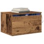 Cabinet de Noche con LED Montado en la Pared Madera Vieja 50x36x30 cm de , Mesitas de noche - Ref: Foro24-863078, Precio: 55,...