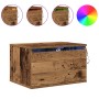 Cabinet de Noche con LED Montado en la Pared Madera Vieja 50x36x30 cm de , Mesitas de noche - Ref: Foro24-863078, Precio: 55,...