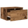Cabinet de Noche con LED Montado en la Pared Madera Vieja 50x36x30 cm de , Mesitas de noche - Ref: Foro24-863078, Precio: 55,...