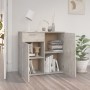 Aparador de madera contrachapada gris hormigón 80x36x75 cm de vidaXL, Aparadores - Ref: Foro24-805774, Precio: 86,89 €, Descu...