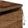 Cabinet de Noche con LED Montado en la Pared Madera Vieja 50x36x30 cm de , Mesitas de noche - Ref: Foro24-863078, Precio: 55,...