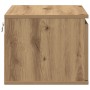 Cabinet de Noche con LED Montado en la Pared de Roble Artesanal 50x36x30 cm de , Mesitas de noche - Ref: Foro24-863080, Preci...