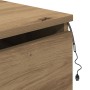 Cabinet de Noche con LED Montado en la Pared de Roble Artesanal 50x36x30 cm de , Mesitas de noche - Ref: Foro24-863080, Preci...