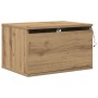 Cabinetes de Noche con Luces LED 2 pcs Montados en la Pared de Roble Artesanal de , Mesitas de noche - Ref: Foro24-863081, Pr...