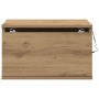 Cabinetes de Noche con Luces LED 2 pcs Montados en la Pared de Roble Artesanal de , Mesitas de noche - Ref: Foro24-863081, Pr...