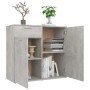 Aparador de madera contrachapada gris hormigón 80x36x75 cm de vidaXL, Aparadores - Ref: Foro24-805774, Precio: 86,89 €, Descu...