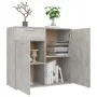 Concrete gray plywood sideboard 80x36x75 cm by vidaXL, Sideboards - Ref: Foro24-805774, Price: 88,87 €, Discount: %