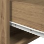 Cabinetes de Noche con Luces LED 2 pcs Montados en la Pared de Roble Artesanal de , Mesitas de noche - Ref: Foro24-863081, Pr...