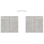 Aparador de madera contrachapada gris hormigón 80x36x75 cm de vidaXL, Aparadores - Ref: Foro24-805774, Precio: 86,89 €, Descu...