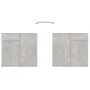 Concrete gray plywood sideboard 80x36x75 cm by vidaXL, Sideboards - Ref: Foro24-805774, Price: 88,87 €, Discount: %