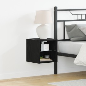 Comprar Mueble de TV LED 2 piezas Roble Negro