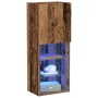 Gabinete de TV con luces LED Madera vieja 40,5x30x102 cm de , Muebles TV - Ref: Foro24-863087, Precio: 69,87 €, Descuento: -5%%
