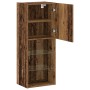 Gabinete de TV con luces LED Madera vieja 40,5x30x102 cm de , Muebles TV - Ref: Foro24-863087, Precio: 69,87 €, Descuento: -5%%