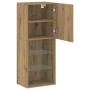 Aparador para TV con luces LED en roble artesanal 40,5x30x102 cm de , Muebles TV - Ref: Foro24-863088, Precio: 69,87 €, Descu...