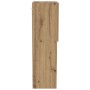 Aparador para TV con luces LED en roble artesanal 40,5x30x102 cm de , Muebles TV - Ref: Foro24-863088, Precio: 69,87 €, Descu...