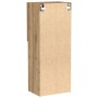 Aparador para TV con luces LED en roble artesanal 40,5x30x102 cm de , Muebles TV - Ref: Foro24-863088, Precio: 69,87 €, Descu...