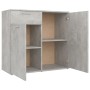Aparador de madera contrachapada gris hormigón 80x36x75 cm de vidaXL, Aparadores - Ref: Foro24-805774, Precio: 86,89 €, Descu...