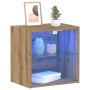 Estante flotante 2 pcs roble artesanal 40x28.5x40 cm madera elaborada de , Armarios y almacenamiento - Ref: Foro24-863093, Pr...