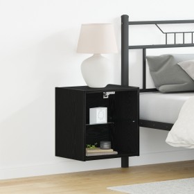 Estante Flotante Negro Roble 40x28,5x40 cm Madera Elaborada de , Armarios y almacenamiento - Ref: Foro24-863094, Precio: 39,8...