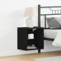 Estante Flotante Negro Roble 40x28,5x40 cm Madera Elaborada de , Armarios y almacenamiento - Ref: Foro24-863094, Precio: 39,8...