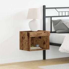 Armario de pared con luces LED Madera Vieja 40x30x30 cm de , Muebles TV - Ref: Foro24-863098, Precio: 37,66 €, Descuento: -5%%