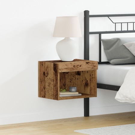 Armario de pared con luces LED Madera Vieja 40x30x30 cm de , Muebles TV - Ref: Foro24-863098, Precio: 37,66 €, Descuento: -5%%