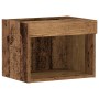 Armario de pared con luces LED Madera Vieja 40x30x30 cm de , Muebles TV - Ref: Foro24-863098, Precio: 37,66 €, Descuento: -5%%