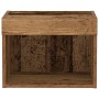 Armario de pared con luces LED Madera Vieja 40x30x30 cm de , Muebles TV - Ref: Foro24-863098, Precio: 37,66 €, Descuento: -5%%