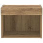 Gabinetes de Pared con Luces LED 2 pcs Roble Artesanal 40x30x30 cm de , Muebles TV - Ref: Foro24-863101, Precio: 54,50 €, Des...