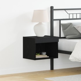 Gabinetes de pared con luces LED 2 pcs Roble Negro 40x30x30 cm de , Muebles TV - Ref: Foro24-863103, Precio: 57,80 €, Descuen...