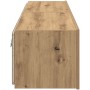 Armarios de pared para TV con luces LED 2 pcs Roble artesanal 80x35x31 cm de , Muebles TV - Ref: Foro24-863107, Precio: 116,9...