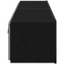 Gabinetes de pared para TV con luces LED 2 piezas Roble Negro 80x35x31 cm de , Muebles TV - Ref: Foro24-863109, Precio: 125,3...