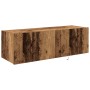 Cabinet de TV con luces LED Madera Vieja 100x35x31 cm de , Muebles TV - Ref: Foro24-863110, Precio: 79,03 €, Descuento: -5%%