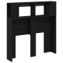 Cabecera de Almacenamiento con Luces LED Roble Negro 100x18,5x103,5 cm de , Cabeceros y pies de cama - Ref: Foro24-863113, Pr...