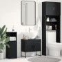 Gabinete de Fregadero de Baño Roble Negro 60x33x60 cm Madera de Calidad de , Tocadores de baño - Ref: Foro24-863120, Precio: ...