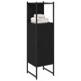 Armario de baño Negro Roble 33x33x120,5 cm Madera elaborada de , Tocadores de baño - Ref: Foro24-863122, Precio: 61,44 €, Des...