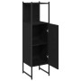 Armario de baño Negro Roble 33x33x120,5 cm Madera elaborada de , Tocadores de baño - Ref: Foro24-863122, Precio: 61,44 €, Des...